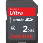SD Ultra 15 MB/s 2 GB Class 4 mem�riak�rtya
