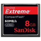 CF Extreme (60 MB/s, UDMA) 8 GB mem�ria