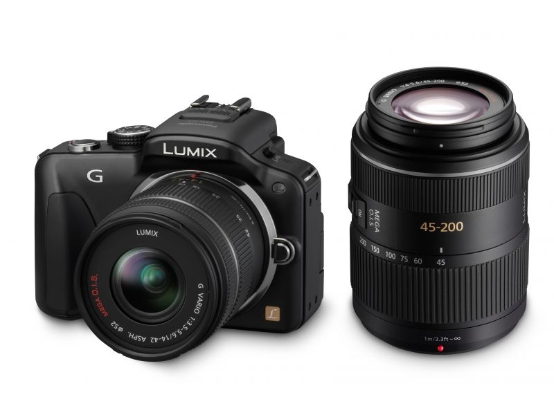 Lumix DMC-G3W fekete + 14-42 OIS + 45-200 OIS Lumix DMC-G3W fekete + 14-42 OIS + 45-200 OIS