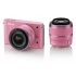 NIKON 1 J1 pink + 10-30 mm + 30-110 mm