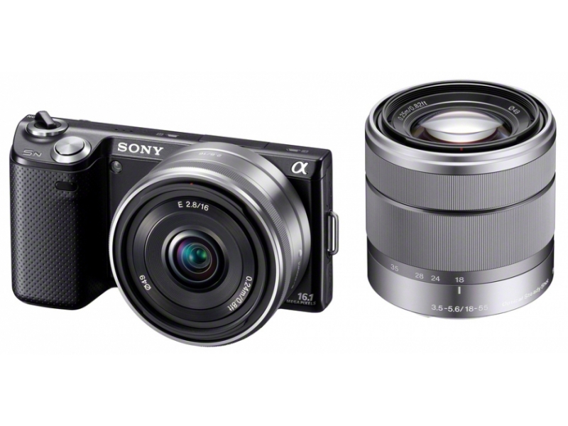 NEX-5ND fekete + 16 mm + 18-55 mm NEX-5ND fekete + 16 mm + 18-55 mm