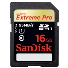 SD-HC Extreme Pro 16 GB (95 MB/s) Class 10 UHS-1